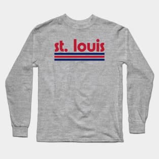 Retro St. Louis Stripes Long Sleeve T-Shirt